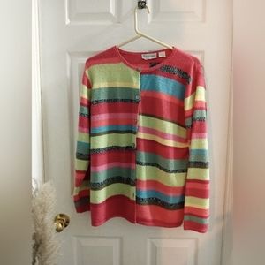🌷3 for $10!🌷 TANJAY Petites Size Large button cardigan sweater.